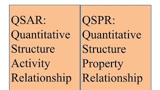 Difference between QSAR and QSPR [upl. by Jasun]