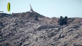 Iraqi PMU fighters conducting patrol and destroy ISIS SVBIED trying to get past defensive lines [upl. by Herschel]