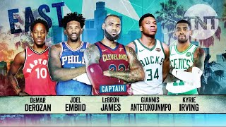 2018 East AllStar Starters Announcement  Inside the NBA  NBA on TNT [upl. by Uok]