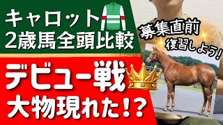 【競馬】【一口馬主】キャロットクラブ2024新馬戦の結果＆デビュー予定！２歳馬特集！ [upl. by Katheryn]