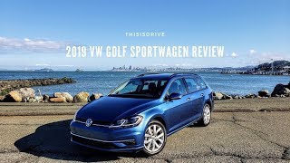 2019 VW Golf SportWagen Review  The Best Family Car Under 30k [upl. by Garvey]