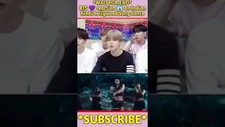 BTS 💜 Reaction on Indian song bts shorts kpop [upl. by Htiekram914]