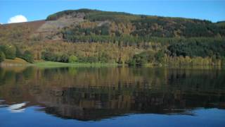 Fall Autumn Loch Tummel Highland Perthshire Scotland [upl. by Llien]