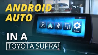 Android Auto amp CarPlay For Toyota Supra A90 – Installation Tutorial [upl. by Yolanda]