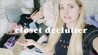 Massive closet declutter 🙅‍♀️How to sort your life out Part 1 [upl. by Llertac580]