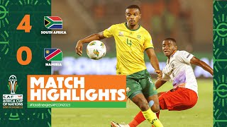 HIGHLIGHTS  South Africa 🆚 Namibia TotalEnergiesAFCON2023  MD2 Group E [upl. by Nylaf]