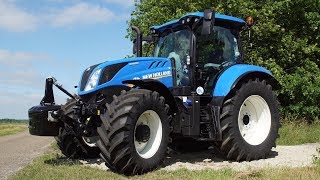 Testdrive New Holland T6175 Dynamic Command bij Kort in Zwiggelte Trekkerweb [upl. by Uhp]