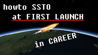 Howto SSTO with only 5 Science Points Lowtech to high orbit [upl. by Jerman]