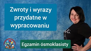 Zwroty i słowa przydatne w rozprawce Egzamin ósmoklasisty z polskiego [upl. by Carol-Jean]