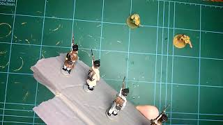 How to Paint Napoleonic French line Infantry in Greatcoats for Black Powder and other games [upl. by Enamart]