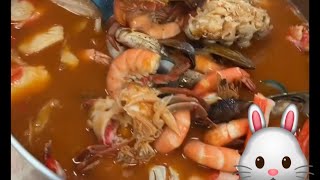 SOPA DE MARISCOS AL ESTILO HONDURAS CON LECHE DE COCO [upl. by Godewyn]