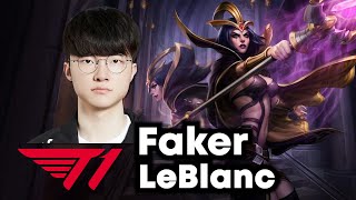 Faker picks LeBlanc [upl. by Anidan]