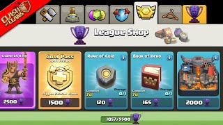 LEGEND LEAGUE SHOP Concept with Scenery Gold Pass amp Skins  Coc New Update  Clash of Clans [upl. by Anauqahc]