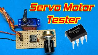 Servo Motor Controller amp Tester Circuit [upl. by Tersina]