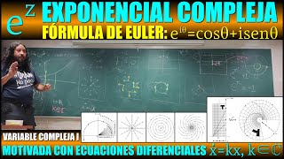 ez Exponencial Compleja motivada con Ecuaciones Diferenciales Fórmula de Euler eiθcosθisenθ [upl. by Ardnovahs]