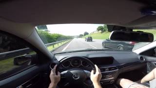 Mercedes C 180 2012 16 TURBO na ESTRADA Visão do Piloto Test Drive Onboard POV [upl. by Awhsoj]