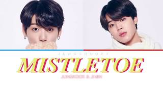 BTS JIMIN amp JUNGKOOK MISTLETOE CHRISTMAS DAY COLOR CODED LYRICS ENGROMHAN [upl. by Ellennod]