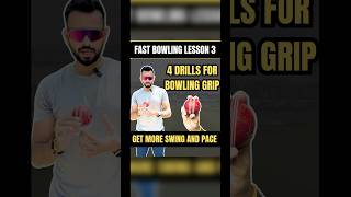 Lesson 3️⃣ 4 Bowling Drills to Improve Seam Position amp Swing  Fast Bowling Tips shorts cricket [upl. by Johannah]