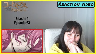 Code Geass Lelouch of the Rebellion SEASON 1 Episode 23 Reaction video  MY THOUGHTS [upl. by Xed]