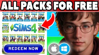 How to get ALL SIMS 4 Packs for FREE FAST amp LEGIT ✅ Free Sims 4 Expansion Pack DLCs in 2024 [upl. by Healey]