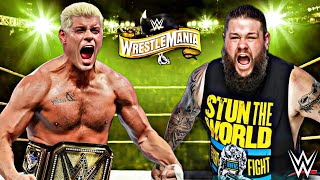 Cody Rhodes vs Kevin Owens Full Match  WWE WrestleMania 41  2025 [upl. by Inigo]