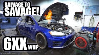 Cheap MK7 Golf R makes over 600whp [upl. by Oinoitna]