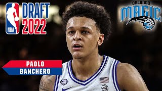 Orlando Magic select Paolo Banchero with 1st pick  2022 NBA Draft Highlights 🎥 [upl. by Zingg]