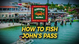 How to fish Johns Pass from shore lure tips and tricks  httpwwwHubbardsMarinacom [upl. by Ellehcrad]