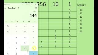 2 hexadecimal to denary [upl. by Sada]