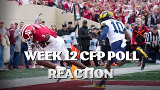 Should Indiana Be Ranked HIGHER  Week 12 CFP Rankings Instant Reaction [upl. by Reeves505]