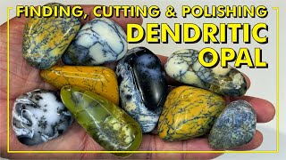 Finding Cutting and Polishing Dendritic Opal [upl. by Lette]