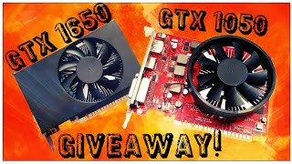 Giveaway 1650 vs 1050  2 Games [upl. by Lucky]