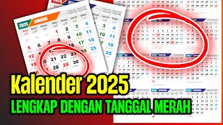 Kalender 2025 Lengkap dengan Tanggal Merah [upl. by Alanson]