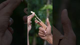 New Dijayen wooden with Bamboo Slingshots Slingshots Bamboo Diy Bambooart [upl. by Aihsekram746]