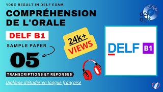 DELF B1  Compréhension de lorale No 05  DELF B1 Listening Practice Test Online [upl. by Penrod338]