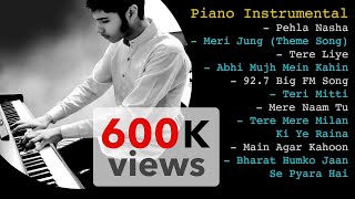 Piano covers of 10 Melodious Bollywood Hindi Songs Playlist  1 [upl. by Aleahs835]