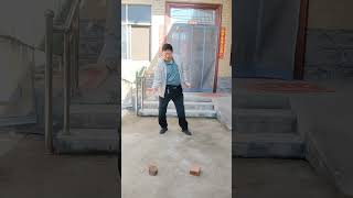 Qigong breaks bricks in the air original video the movements are very well controlled [upl. by Denis282]