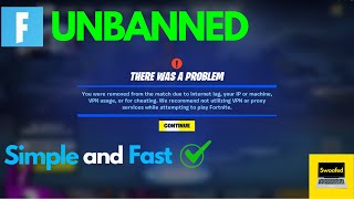 HOW TO GET UNBANNED ON FORTNITE USING SWOOFED PERMANENT [upl. by Ynaittirb]