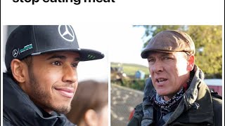 When farmer tells Lewis Hamilton your wrong farming Vegan sheep cattle food meat [upl. by Zobe645]