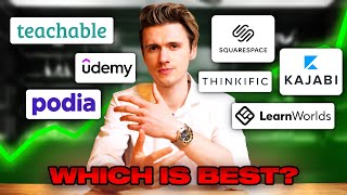 7 BEST Online Course Platforms in 2024 Kajabi vs Teachable vs Thinkific vs Podia [upl. by Aerbua318]