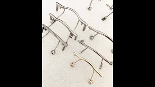 Where to find eyeglass bridges for rimless frame for replacement [upl. by Braunstein]