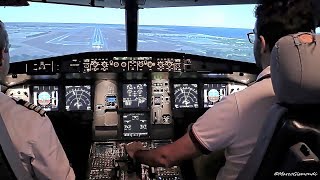 Alitalia A320 Full Motion Simulator  crosswind landing [upl. by Yrtsed]