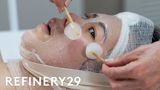 I Tried This Insane Bubble Facial  Beauty With Mi  Refinery29 [upl. by Sidnee]