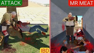 INDIAN BIKE DRIVING 3D MR MEAT ATTACK IN CITY100 PEOPLE KILL MR MEAT IN INDIAN BIKE D3 [upl. by Yecniuq]