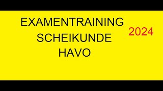 Examentraining Scheikunde HAVO 2024 [upl. by Yboc]