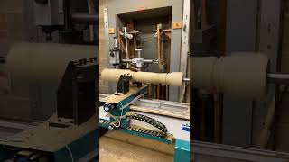 Watch The Stability of Running When EagleTec Woodturning Machine Turns A Large 6quotx6quotx48quot Post [upl. by Neirda]