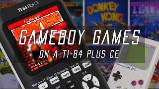 Play gameboy games on your TI84 Plus CE graphing calculator Works 2024 [upl. by Ahaelam]