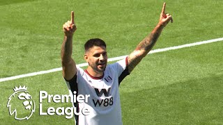 Aleksandar Mitrovic heads Fulham in front of Liverpool  Premier League  NBC Sports [upl. by Estel]