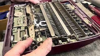 Groma Kolibri Typewriter Restoration miniseries Part 1 body removal [upl. by Crowell]