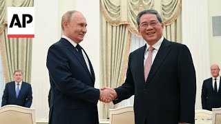 Putin meets Chinas Premier Li Qiang in Moscow [upl. by Mccutcheon]